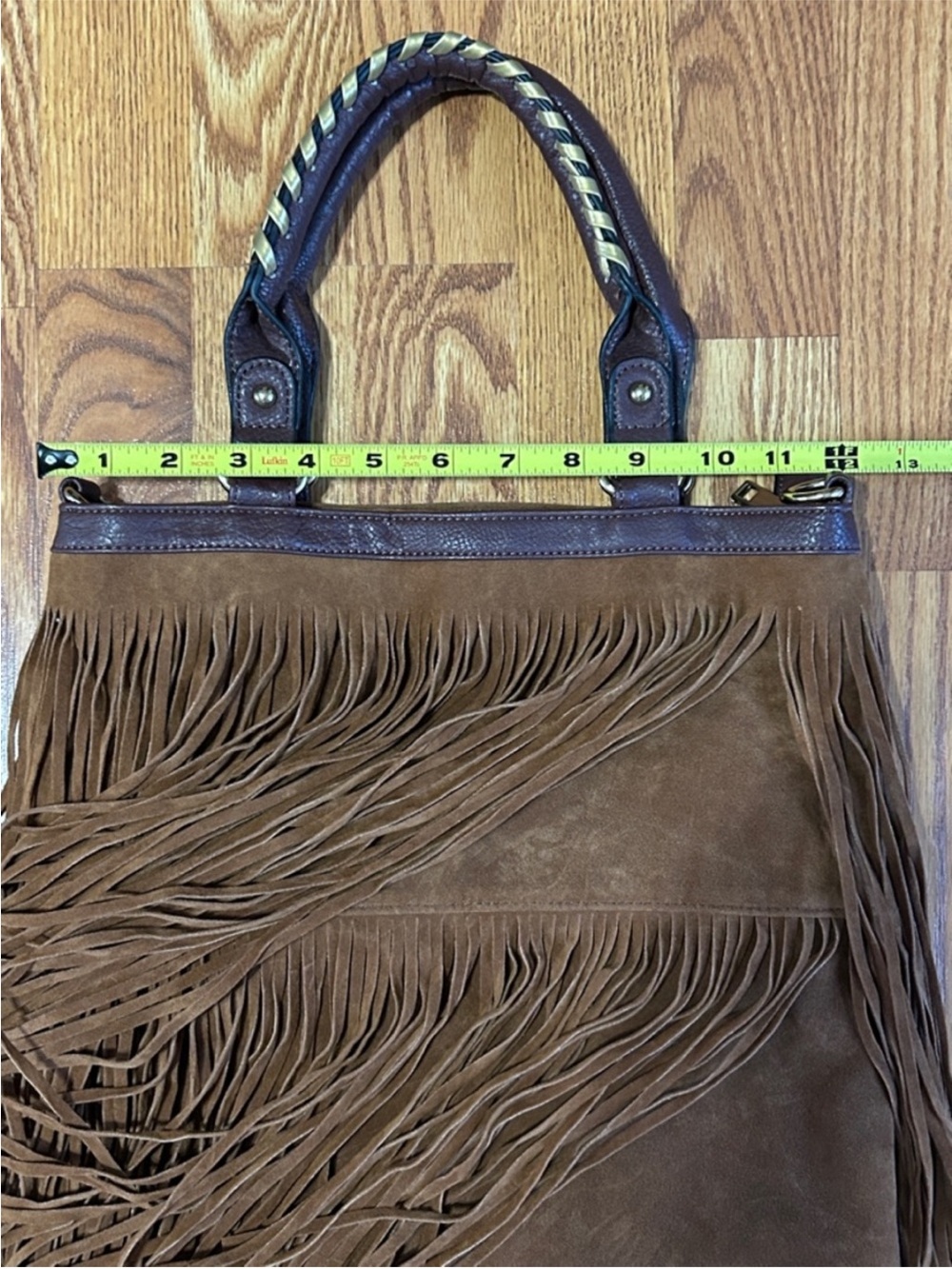 Western Brown Fringe Tote Bag - Picture 4 of 8